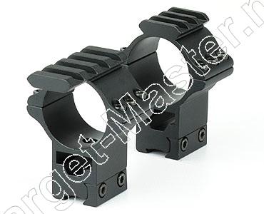 Hawke TACTICAL MATCH MOUNT Airgun Mounts for 30mm Scope HIGH 2 piece